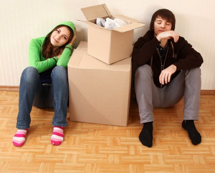 Packed household items prepared for local removals in Oldoakcommon