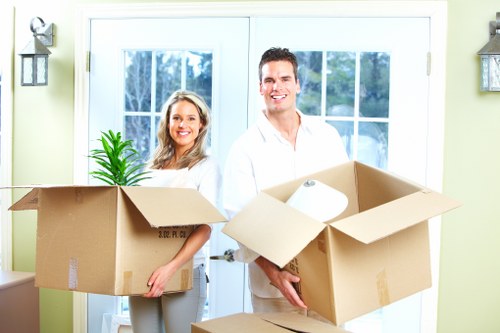 Charity donation items prepared for reuse and redistribution